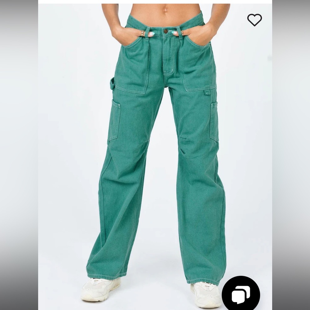 Miami Vice Green Cargo Jeans, S